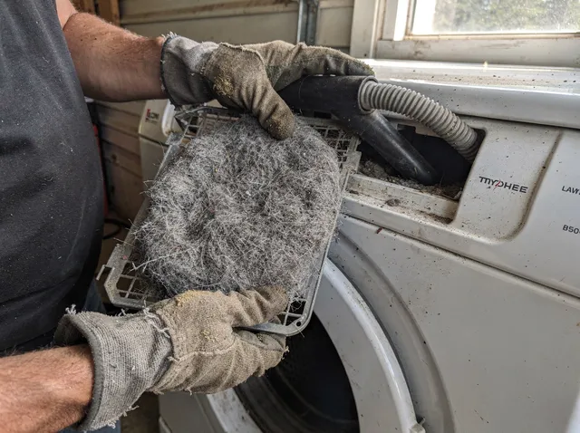 Cleaning Dryer Lint Trap in Altadena, CA