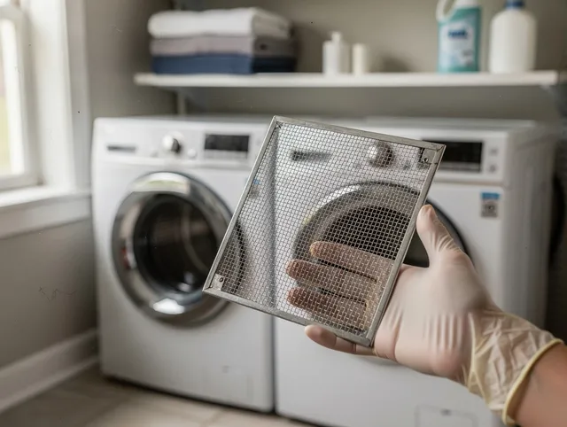 South Pasadena Dryer Vent Cleaning specialist performing detailed lint trap cleaning service in South Pasadena