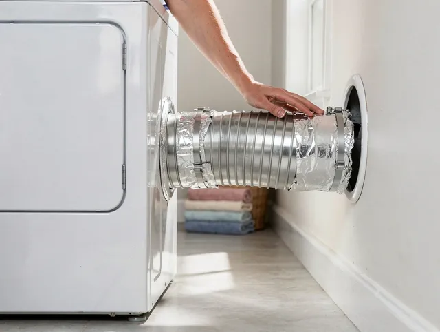 Professional dryer vent hose installation by South Pasadena Dryer Vent Cleaning in South Pasadena